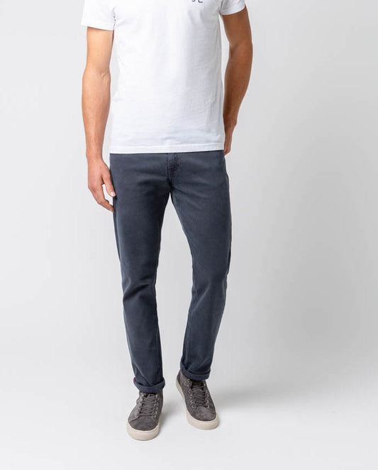 Pantalon 5 bolsillos azul grisaceo
