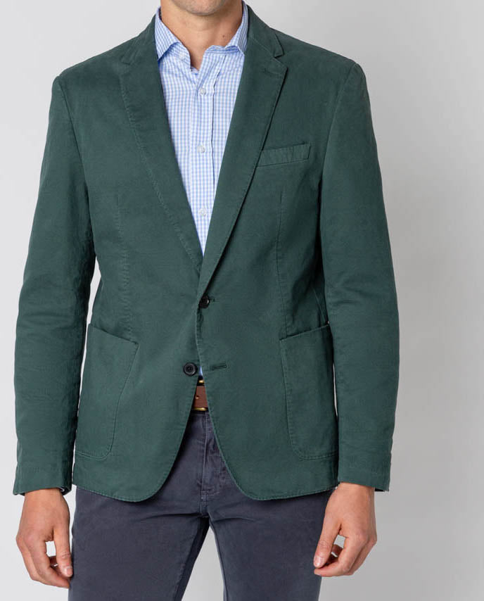 Blazer estructura verde oscuro