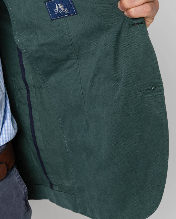 Blazer estructura verde oscuro