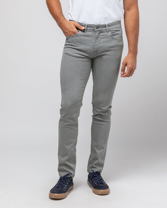 Pantalon 5 bolsillos gris