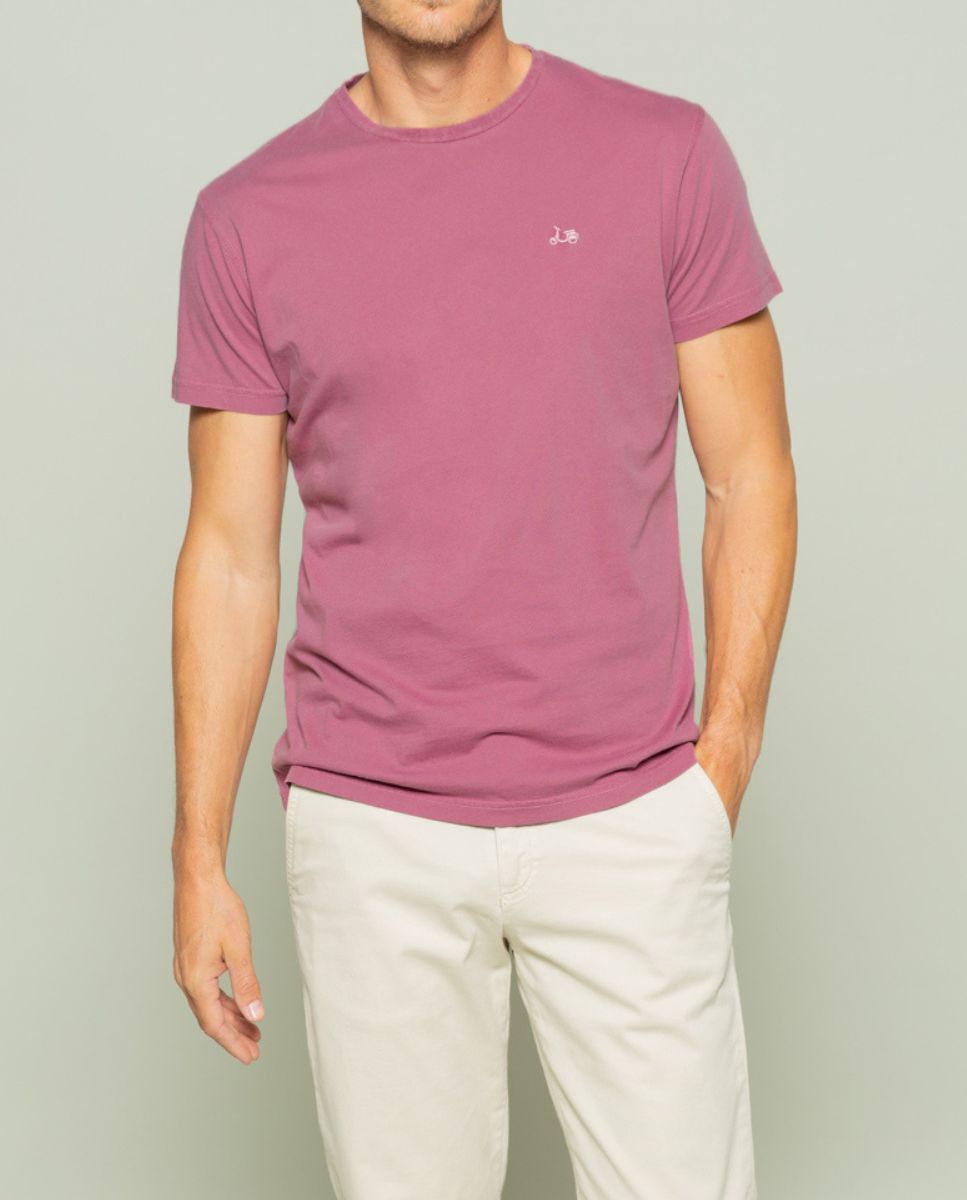 Camiseta classic organic burdeos