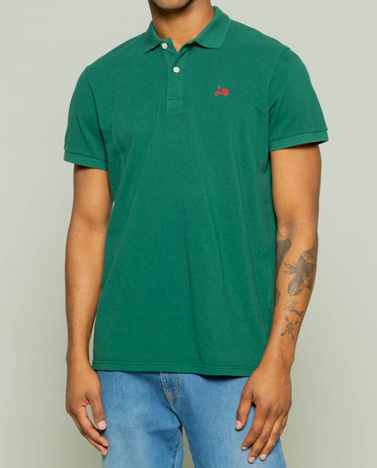 Polo classic verde oscuro