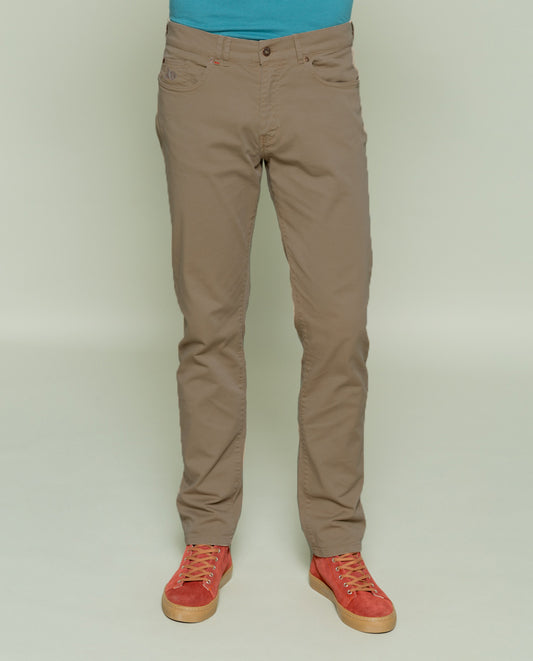 Pantalon cooper 5 bolsillos topo