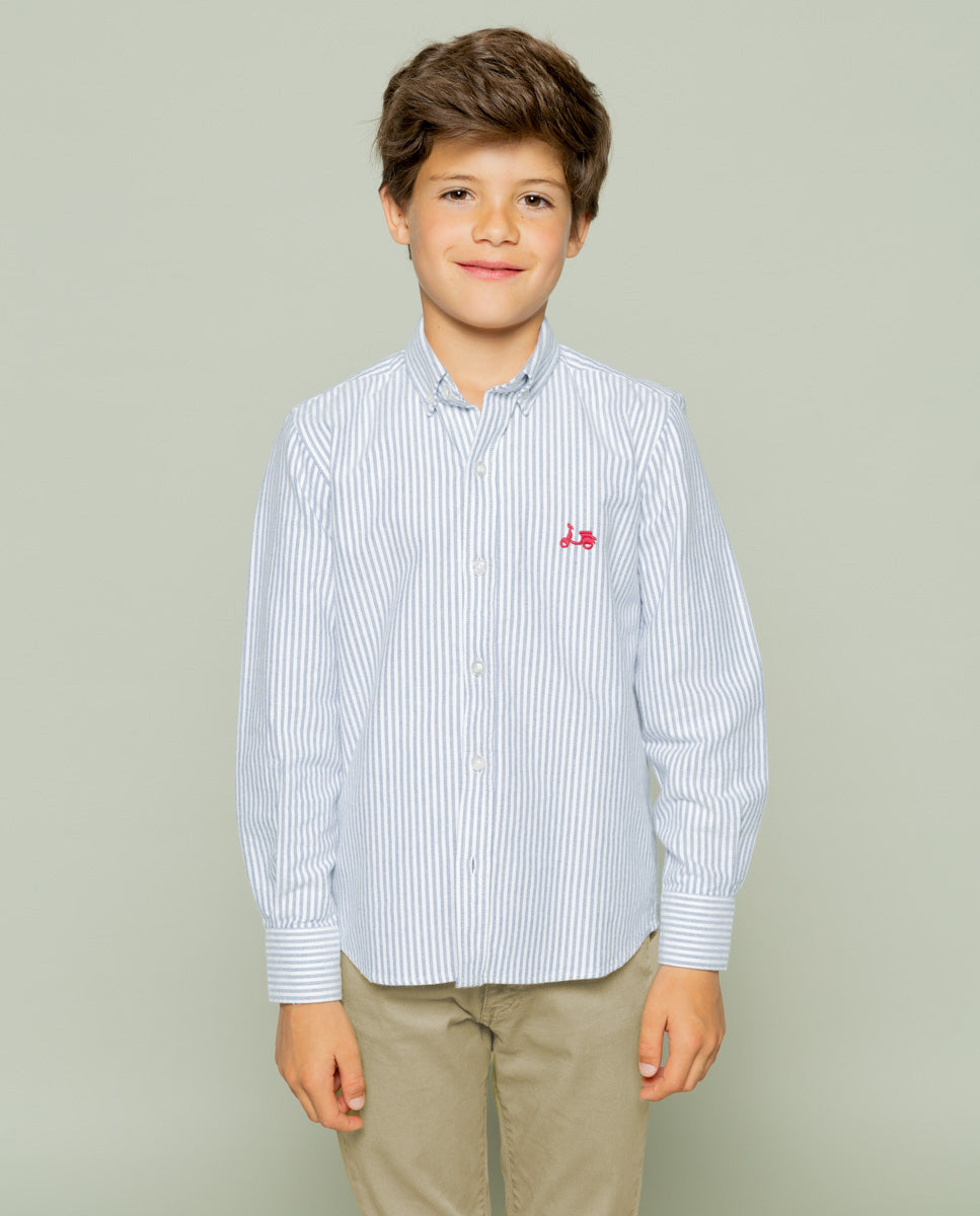 Camisa niño oxford regular marino