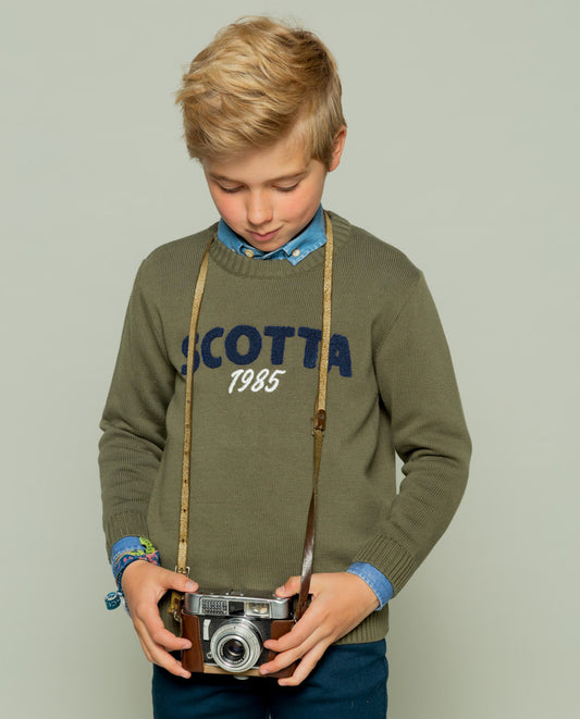 Jersey niño scotta khaki