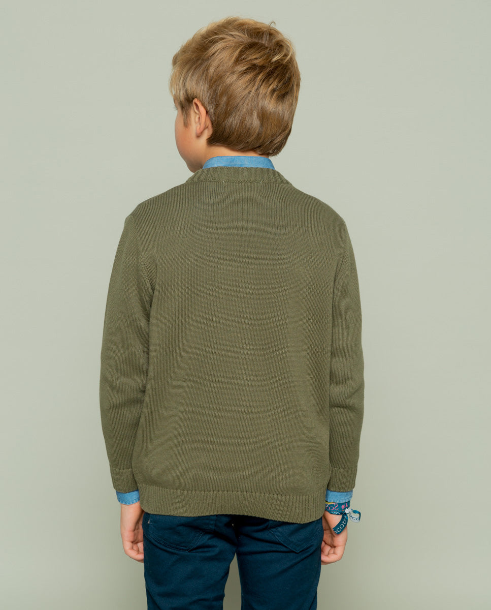 Jersey niño Scotta khaki