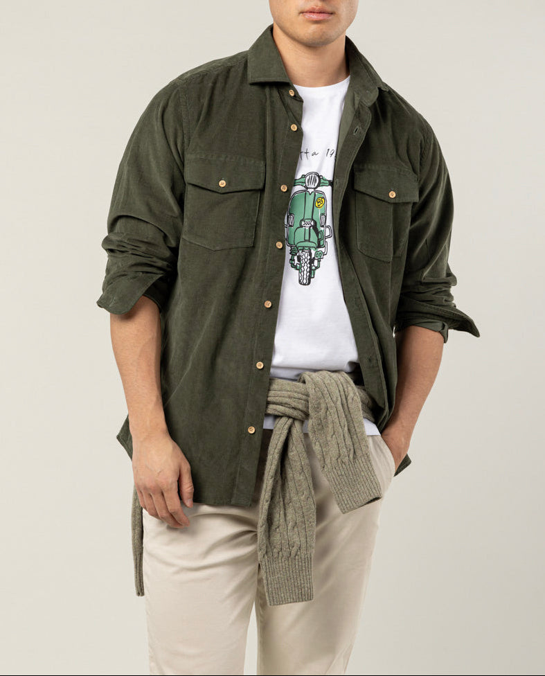 CAMISA WOOD POCKET KHAKI | SCOTTA