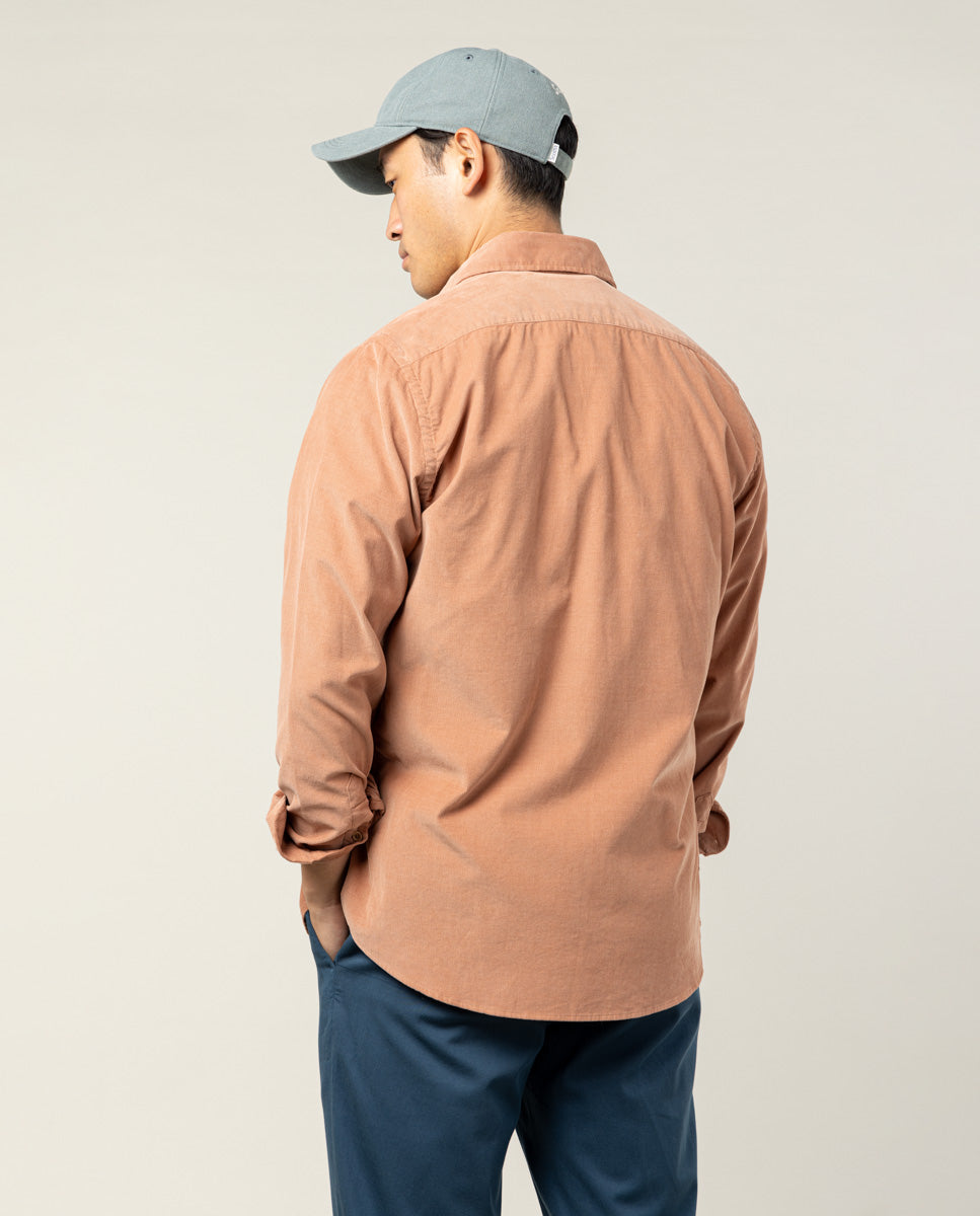 Camisa wood pocket rosa