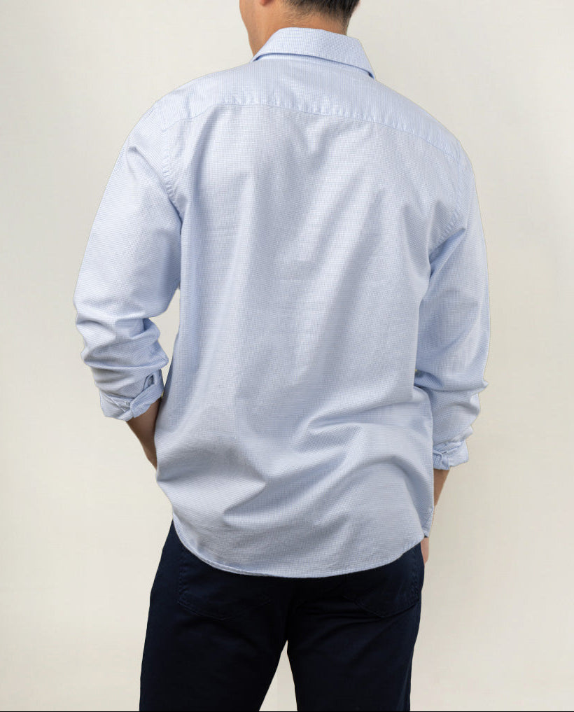 Camisa polera gallo celeste