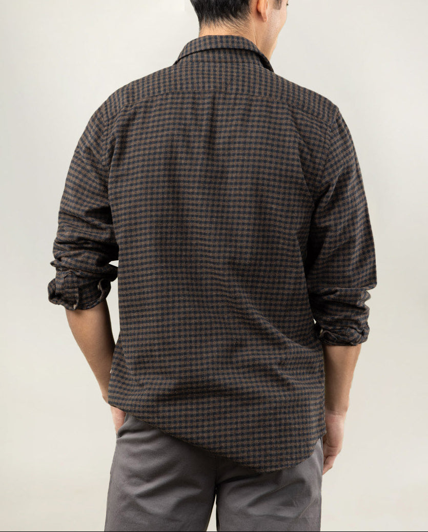 Camisa bibury marrón oscuro