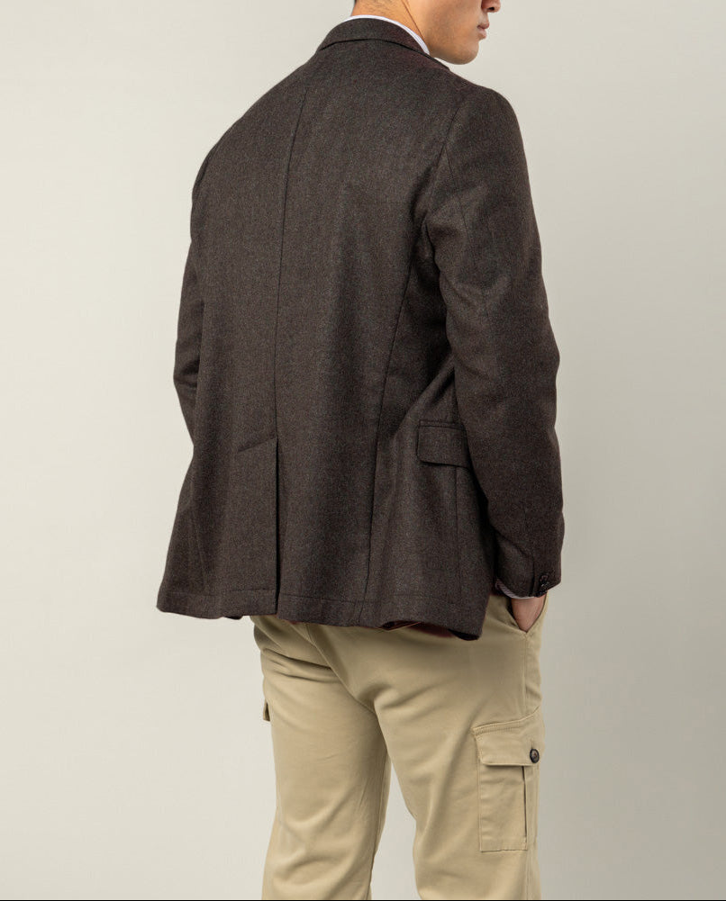 Blazer wales wool marrón