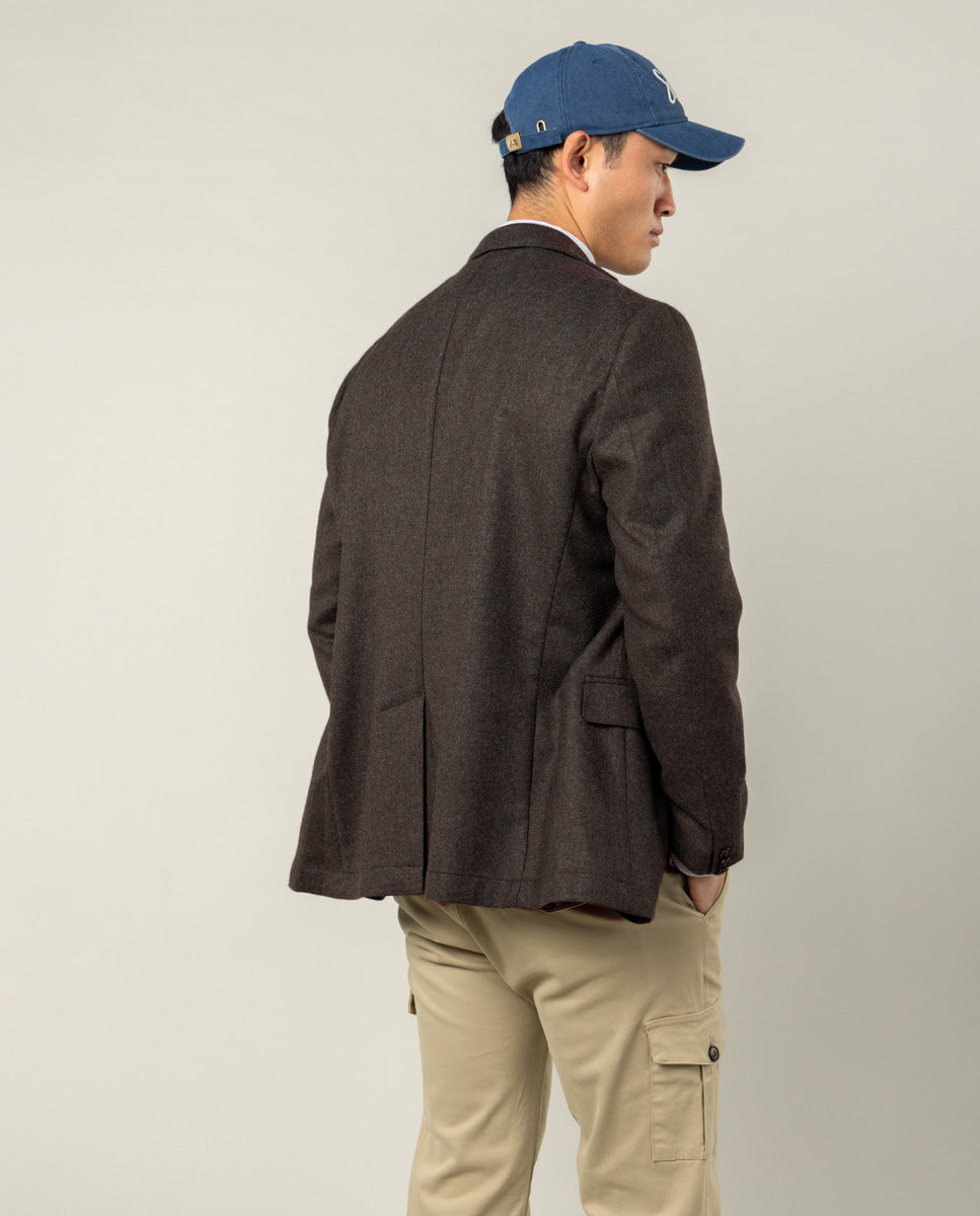 Blazer de lã marrom Wales