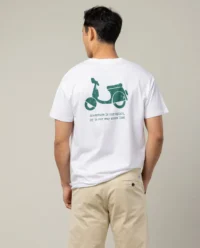 Camiseta blanca dibujo.